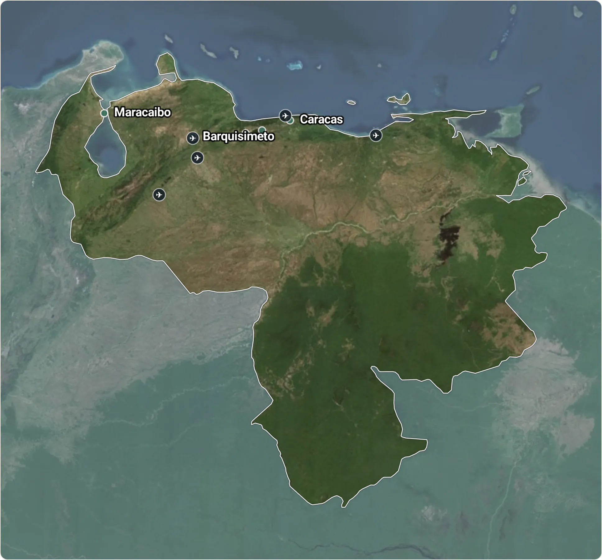 Map of Venezuela