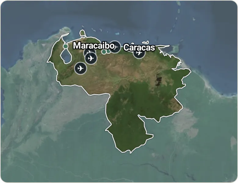 Map of Venezuela