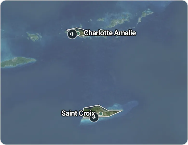 Map of U.S. Virgin Islands