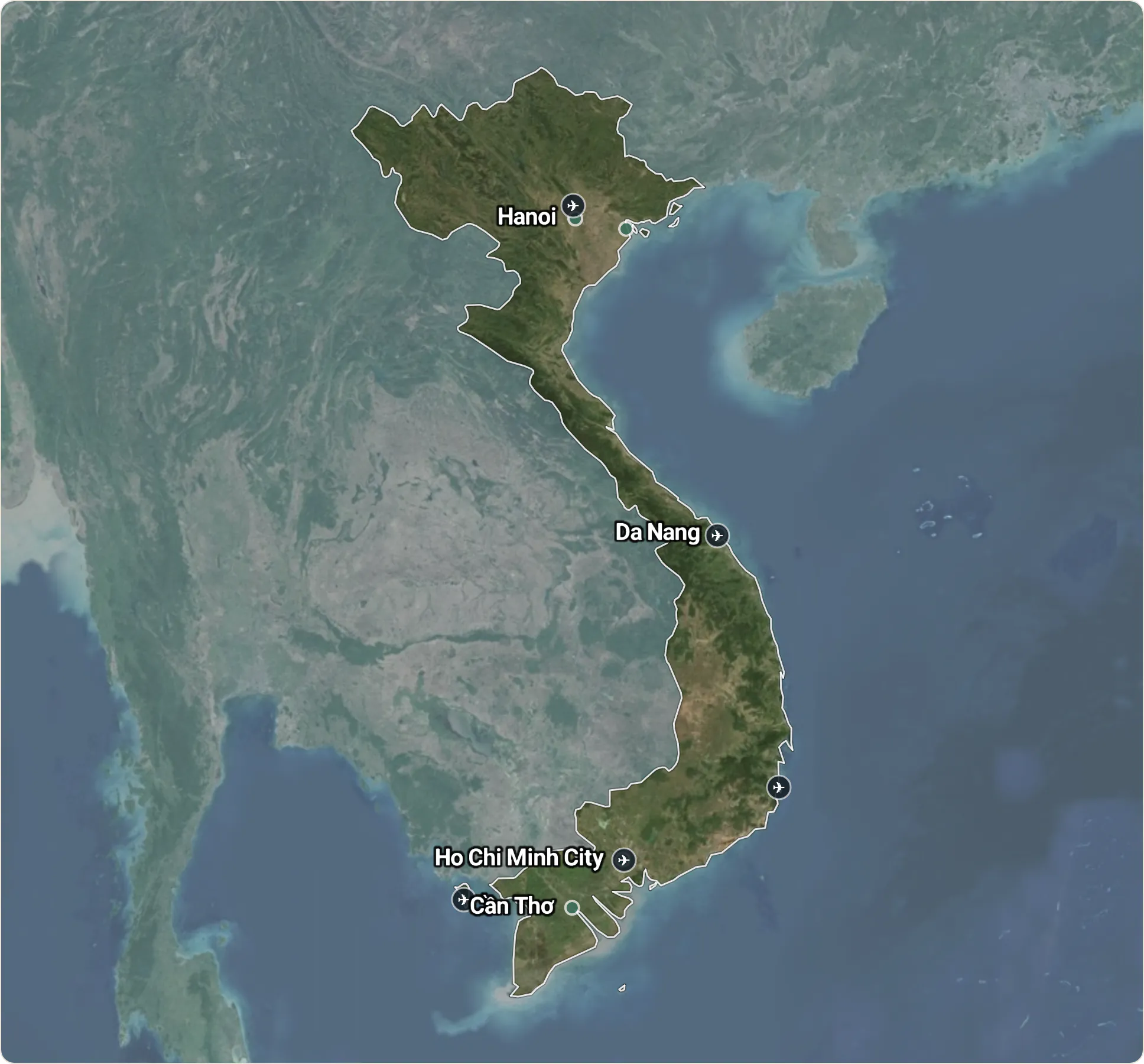 Map of Vietnam