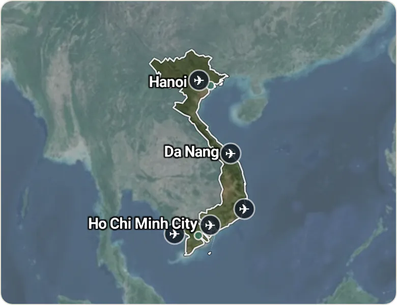 Map of Vietnam