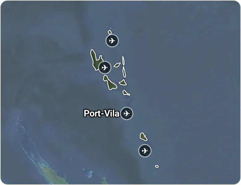 Map of Vanuatu