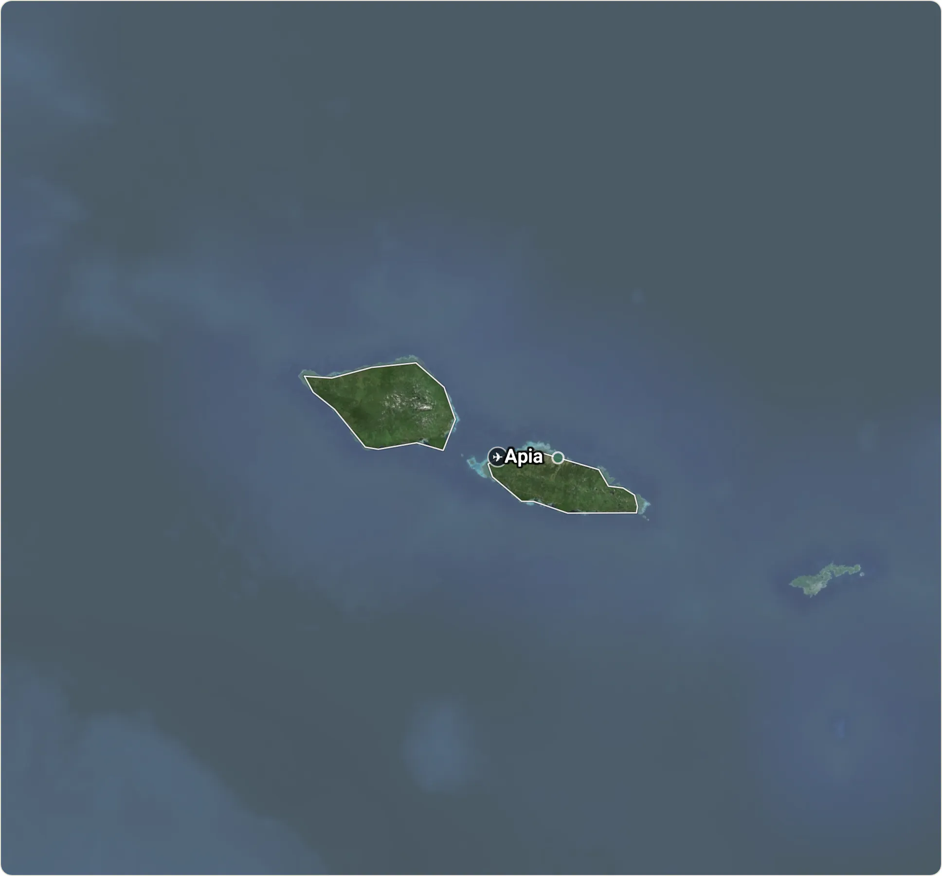 Map of Samoa
