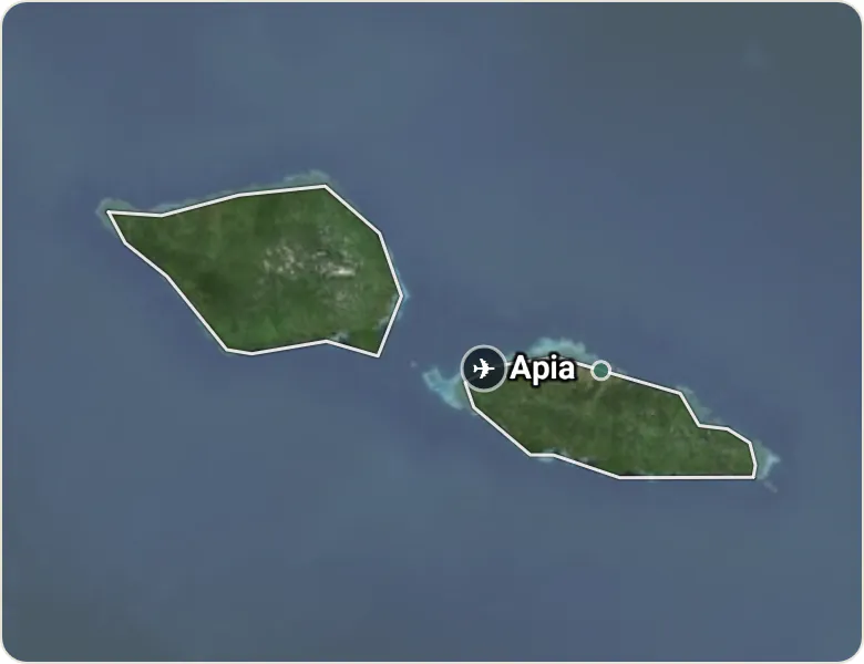 Map of Samoa