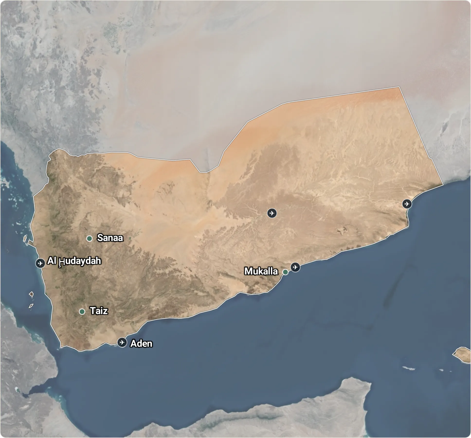 Map of Yemen
