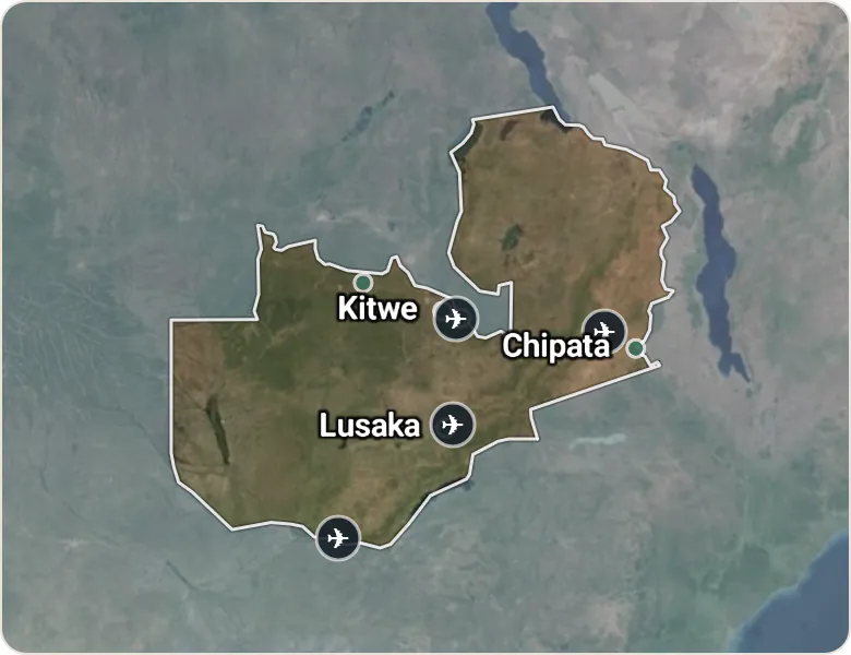 Map of Zambia