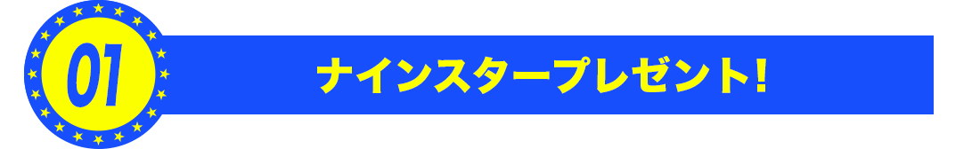 ナインスタープレゼント！