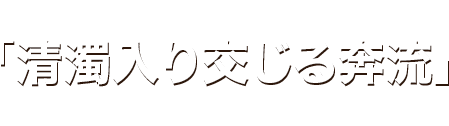 「清濁入り交じる奔流」