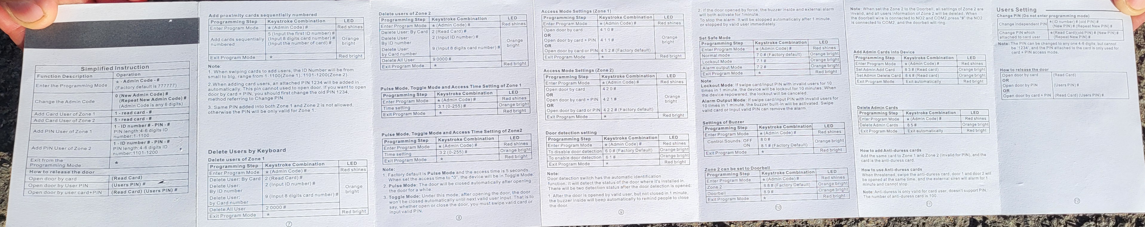 Front gate manual page 2