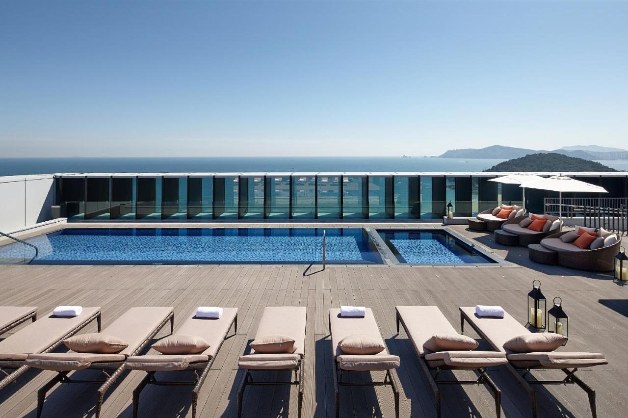 Shilla Stay Haeundae 18 樓 Rooftop Pool 真實照片