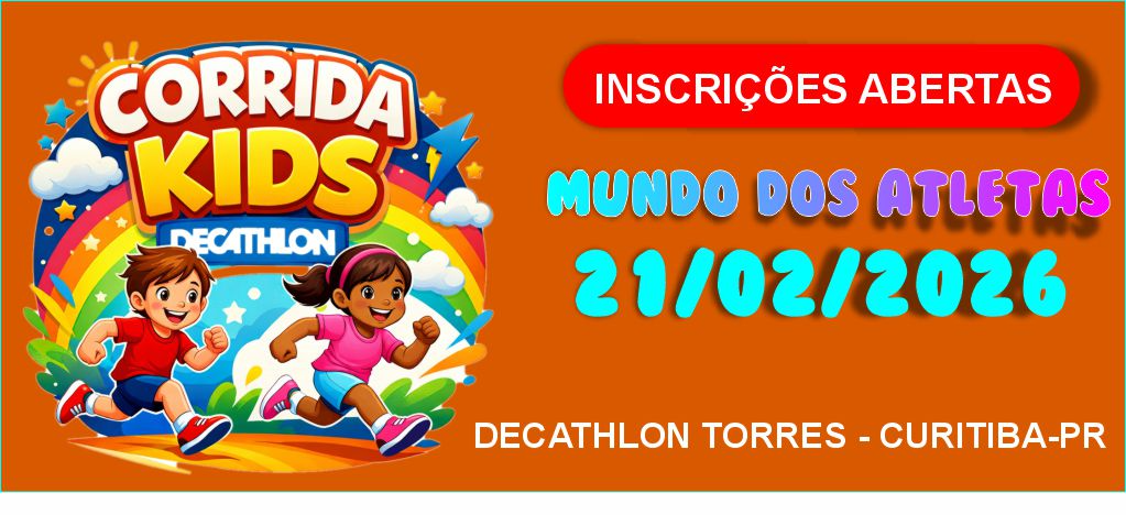 Corrida kids decathlon - o mundo dos atletas