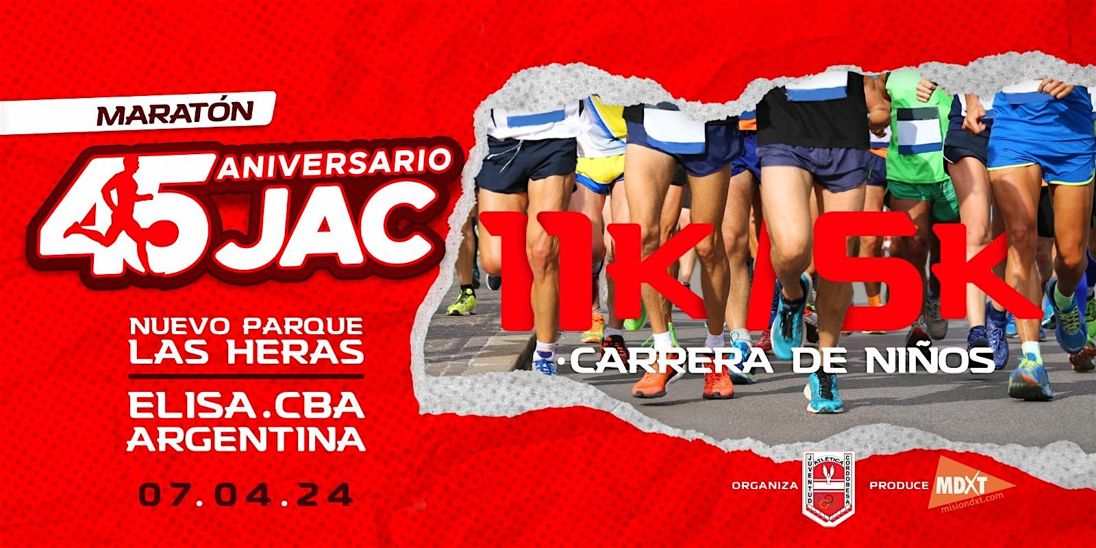 MARATON 45 ANIVERSARIO JAC 11K - 5K - NIÑOS