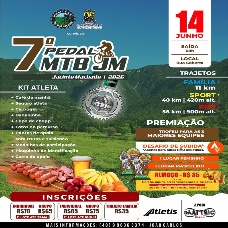 7º Pedal MTBJM 2026