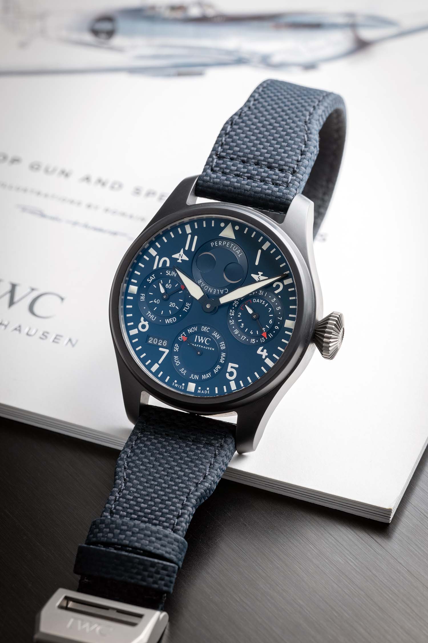 IWC Big Pilot Perpetual Calendar Rodeo Drive Ceramic Blue