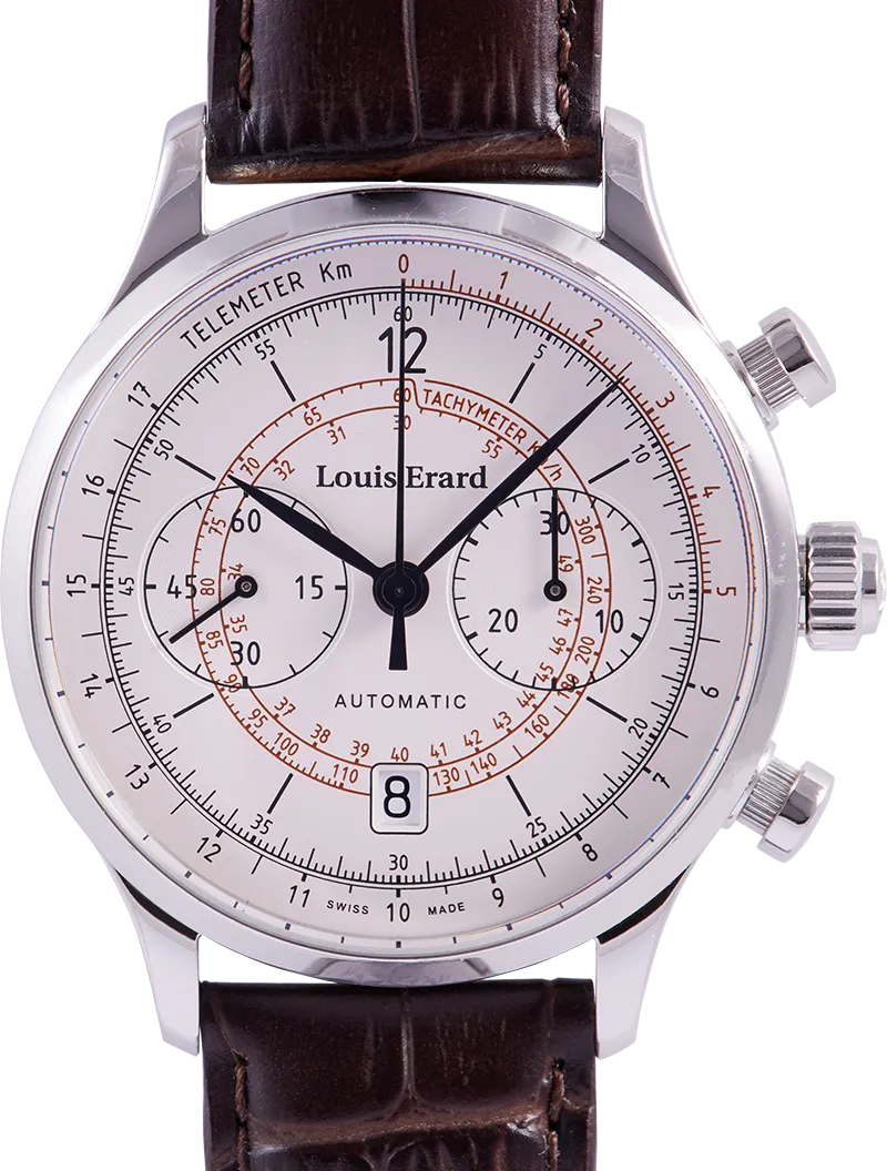 Louis Erard Men's '1931' Chronograph Brown Dial Brown Leather Strap Au –  Montret