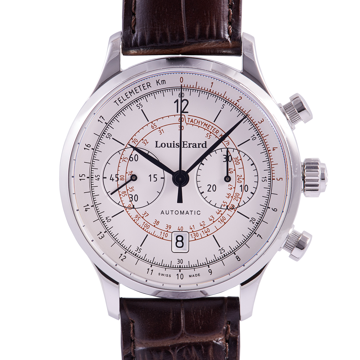 Louis Erard 1931 Chronograph Automatic Silver Dial Mens Watch  71245AA01.BDC21