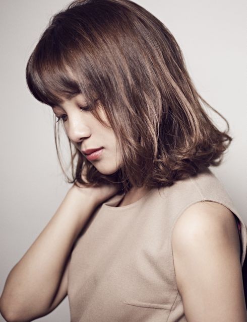 デジタルパーマでワンカールミディアム S Hair Salonのヘアスタイル ヘアログ