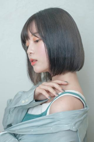 小顔に見える大人サラサラボブ Minx 銀座店のヘアスタイル ヘアログ