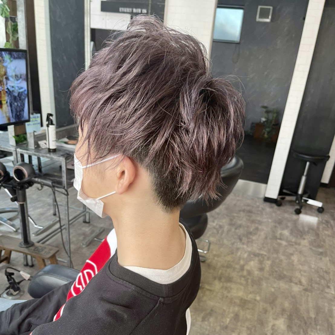 メンズ カラーカット Non Edge 苫小牧のヘアスタイル ヘアログ