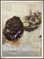 CHERIE hair design リボン編み込み