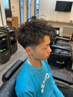 nas hair. ニュアンスパーマ&メッシュカラー