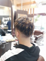 & again HAIR DESIGN 緑橋 メンズツーブロックメッシュハイライトヘア