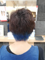 & again HAIR DESIGN 緑橋 ブルーポイントカラーショートヘア