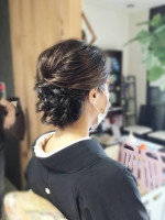 結婚式留め袖ヘアセット着付けのお客様