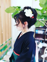 & again HAIR DESIGN 緑橋 卒業式ヘアアレンジ袴着付け大学生