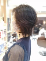 & again HAIR DESIGN 緑橋 ヘアドネーションでバッサリイメチェンアフター