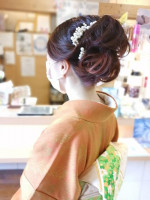 & again HAIR DESIGN 緑橋 卒業式ヘアアレンジ袴着付け