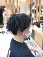 & again HAIR DESIGN 緑橋 メンズツーブロックツイストパーマスタイル