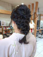 先生も卒業式ヘアアレンジ袴着付メイク