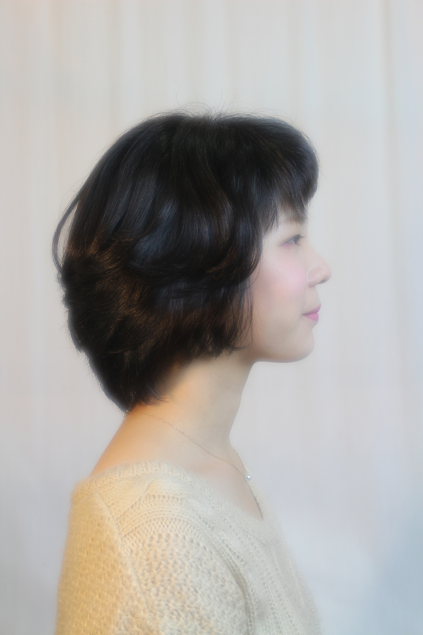 戸田恵梨香さん風 ソフトウルフ シースルーブラック Vosgesのヘアスタイル ヘアログ
