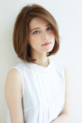 大人のボブ フレンチボブ ナチュラルフェミニンワンレングスボブ ｎｉｃｏｍａｒｉａ From Zaccのヘアスタイル ヘアログ