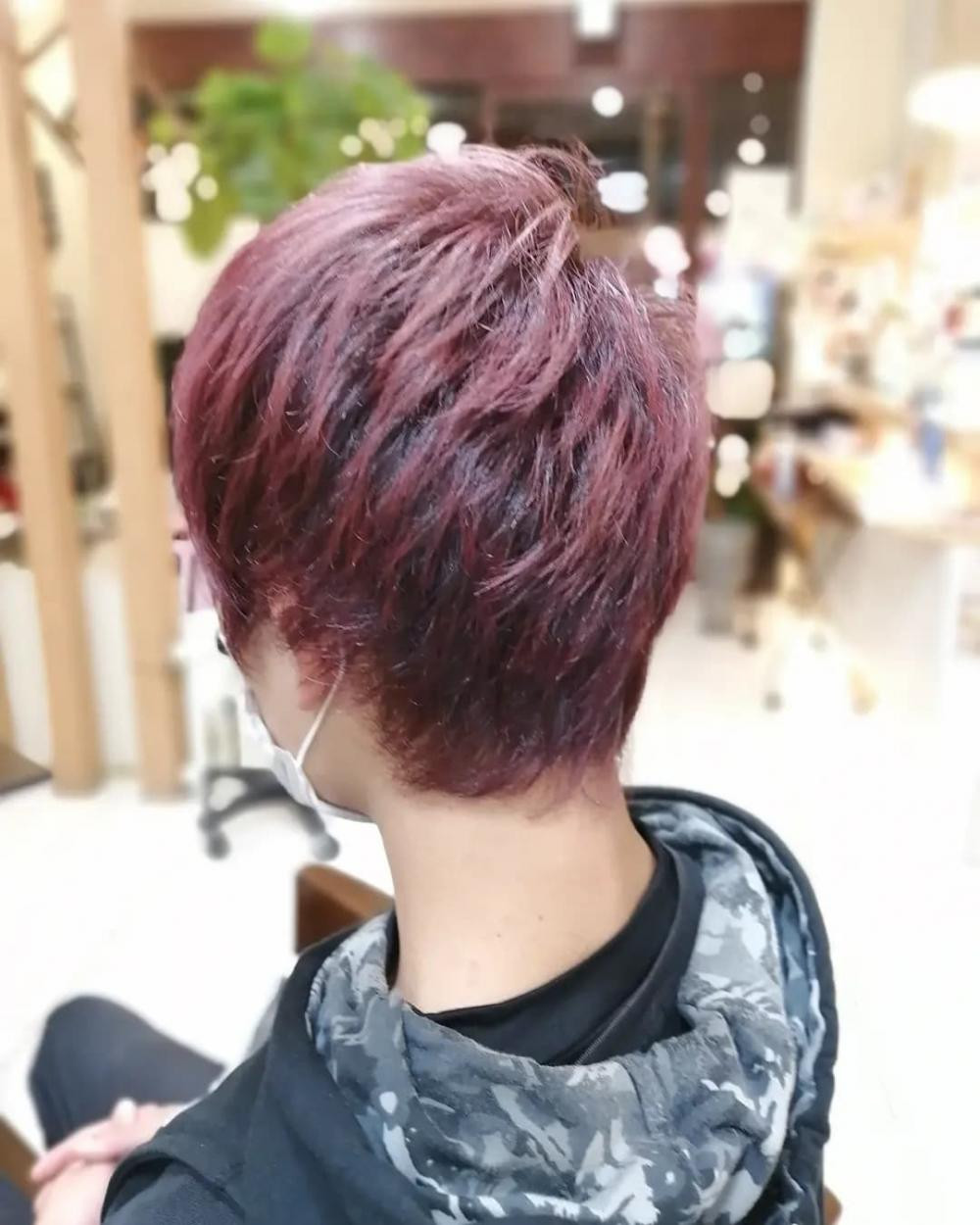 赤髪ダブルカラーメンズカット Again Hair Design 緑橋のヘアスタイル ヘアログ