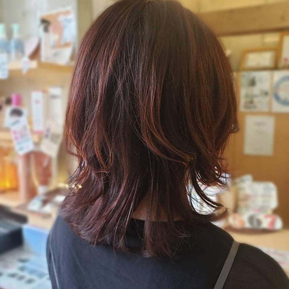 ミディアムレイヤー Again Hair Design 緑橋のヘアスタイル ヘアログ