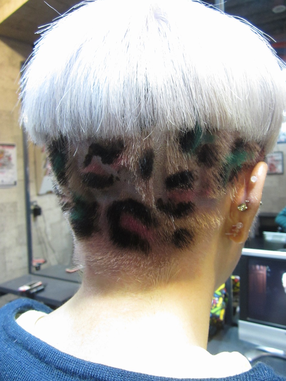 Gドラゴンヘアスタイル 刈り上げ豹柄 Trick Storeのヘアスタイル ヘアログ