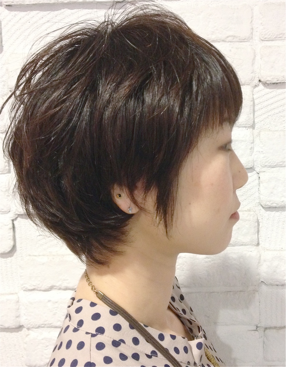 ショートレイヤーボブonパーマ Woltif ウルティフ のヘアスタイル