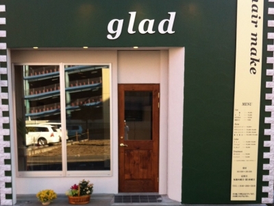 hair make glad - 外観です。