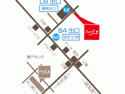 FIX-UP GINZA 銀座 - 銀座map