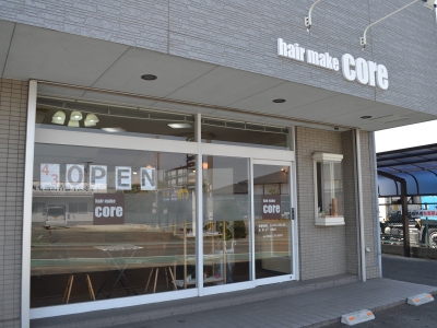 hair make core 柳川本店 - 外観です。