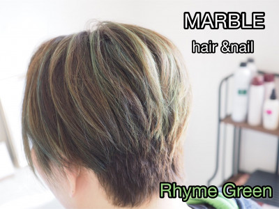 MARBLE hair&nail - ライムグリーンカラー