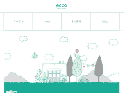 ecco green - ecco-hairsalon.com/ecco_smartphone/