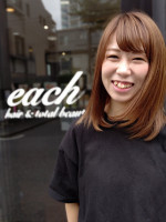 each hair&total beauty 久保木　真緒