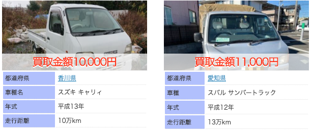 軽トラ 廃車買取