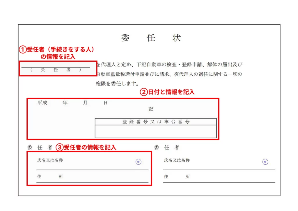 委任状の書き方