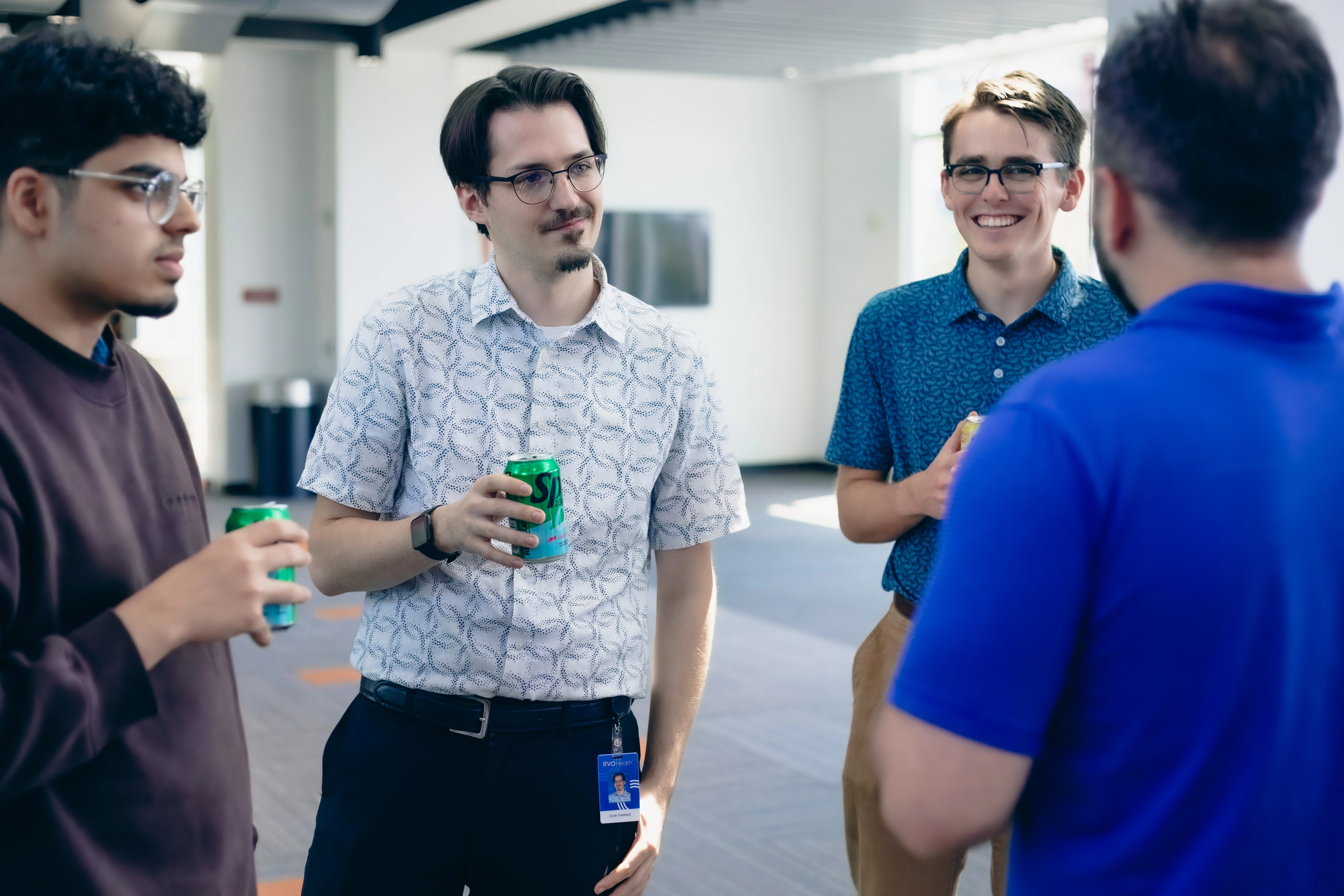 Dylan with coworkers