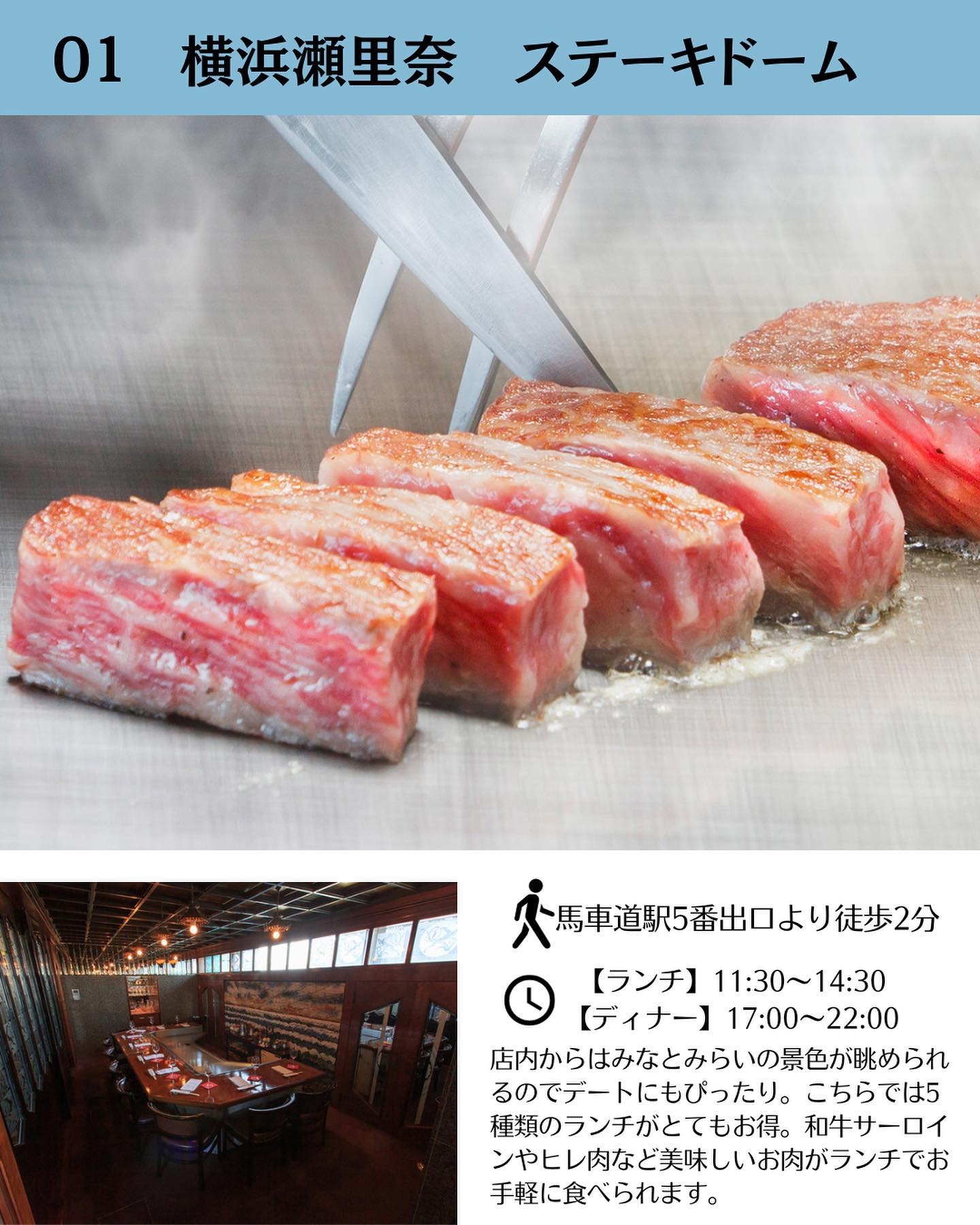 横浜瀬里奈(ヨコハマセリナ)ステーキドーム