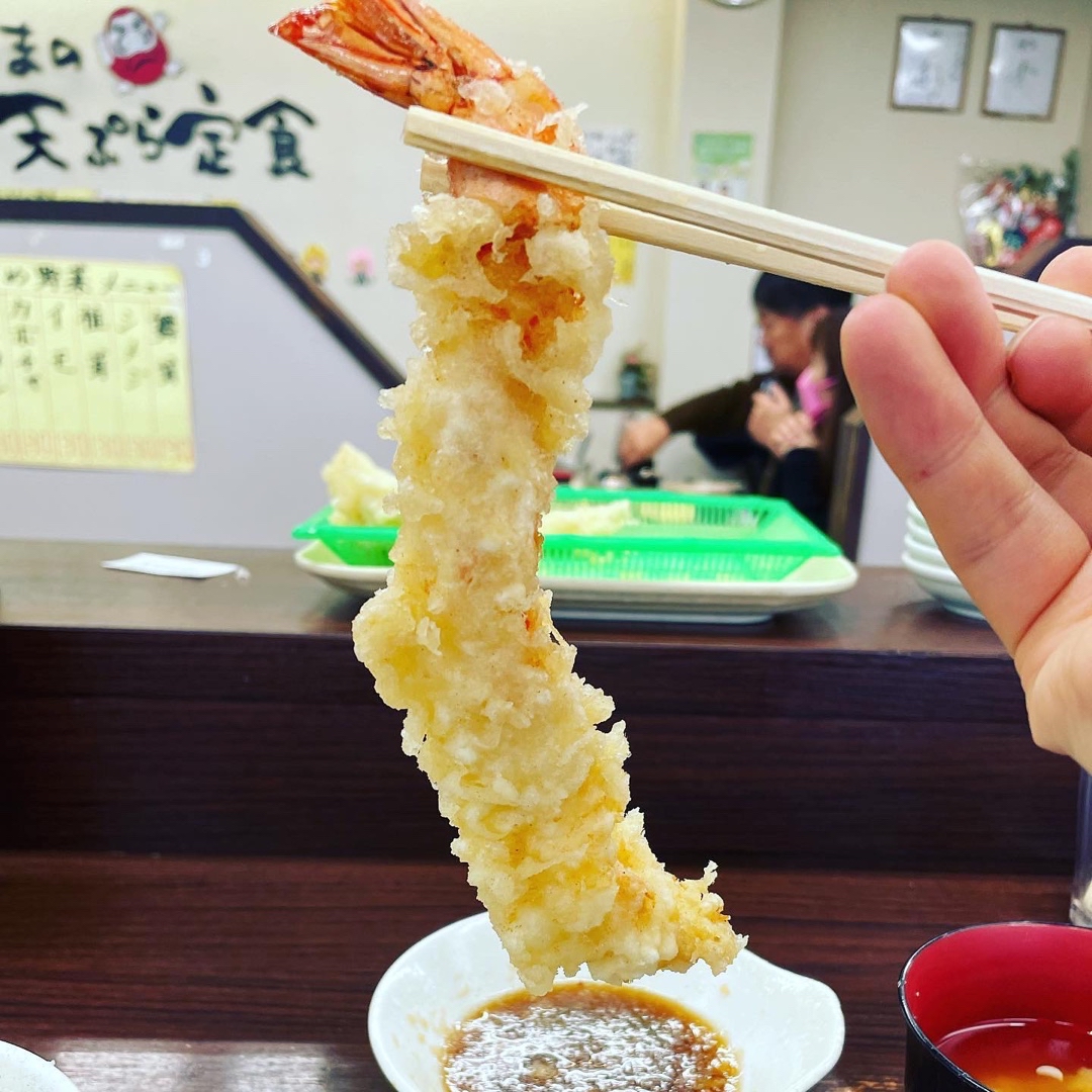 だるまの天ぷら定食 吉塚本店